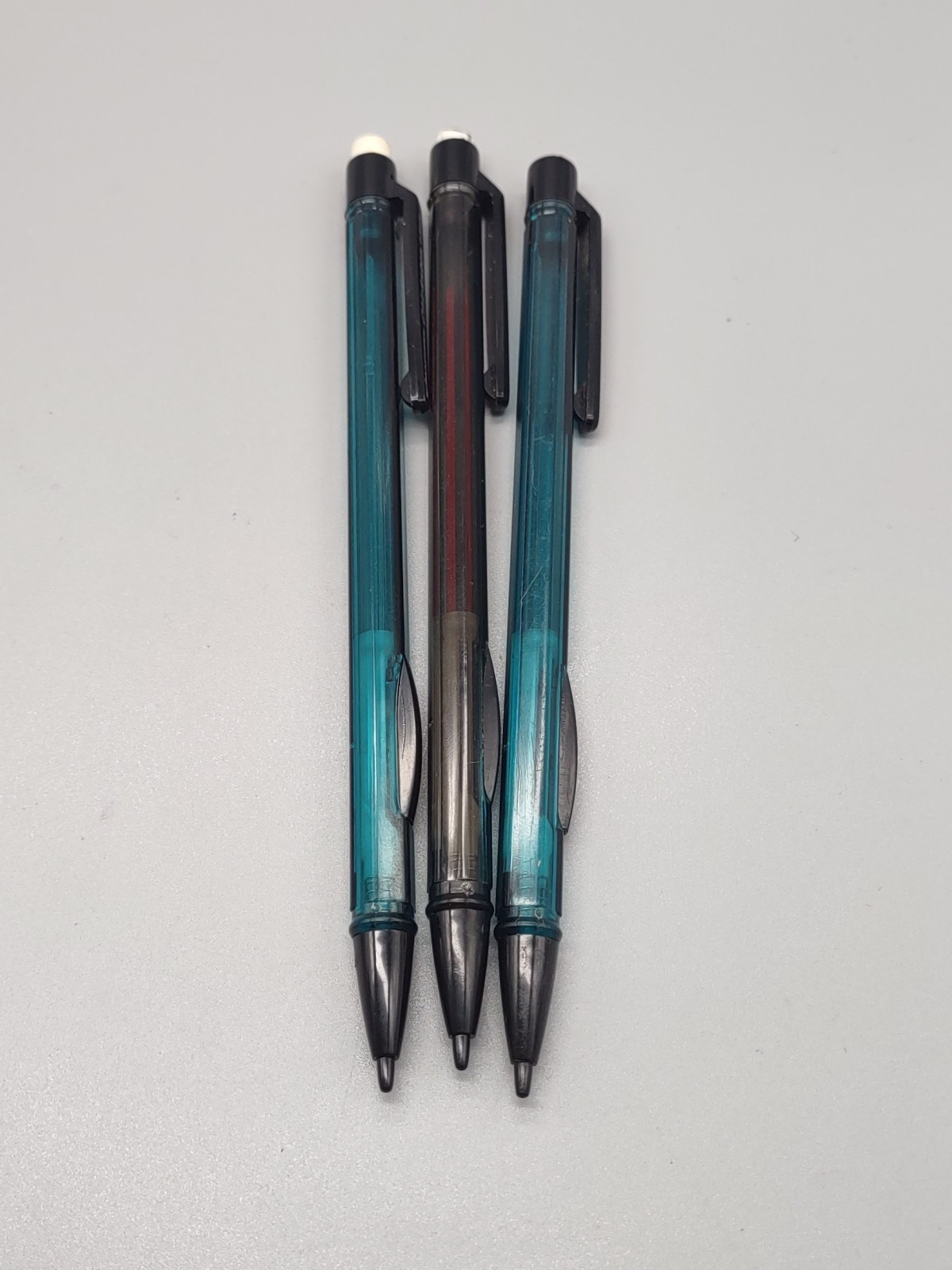 Sanford Clickster Mechanical Pencil. 0.5mm. Transparent Green & Black. 3 Qty.