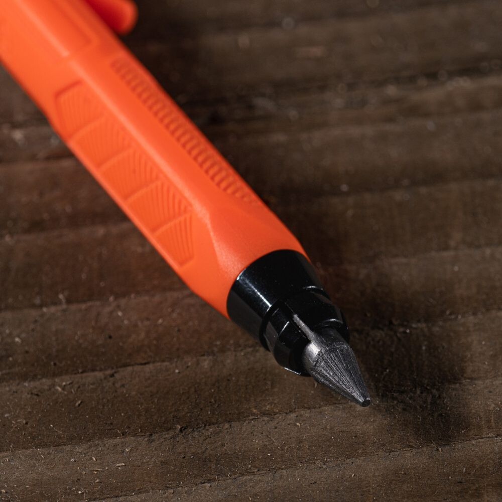 Rite in the Rain Gravity-Fed Led Holder Pencil Burly Clip Triangular Grip Orange