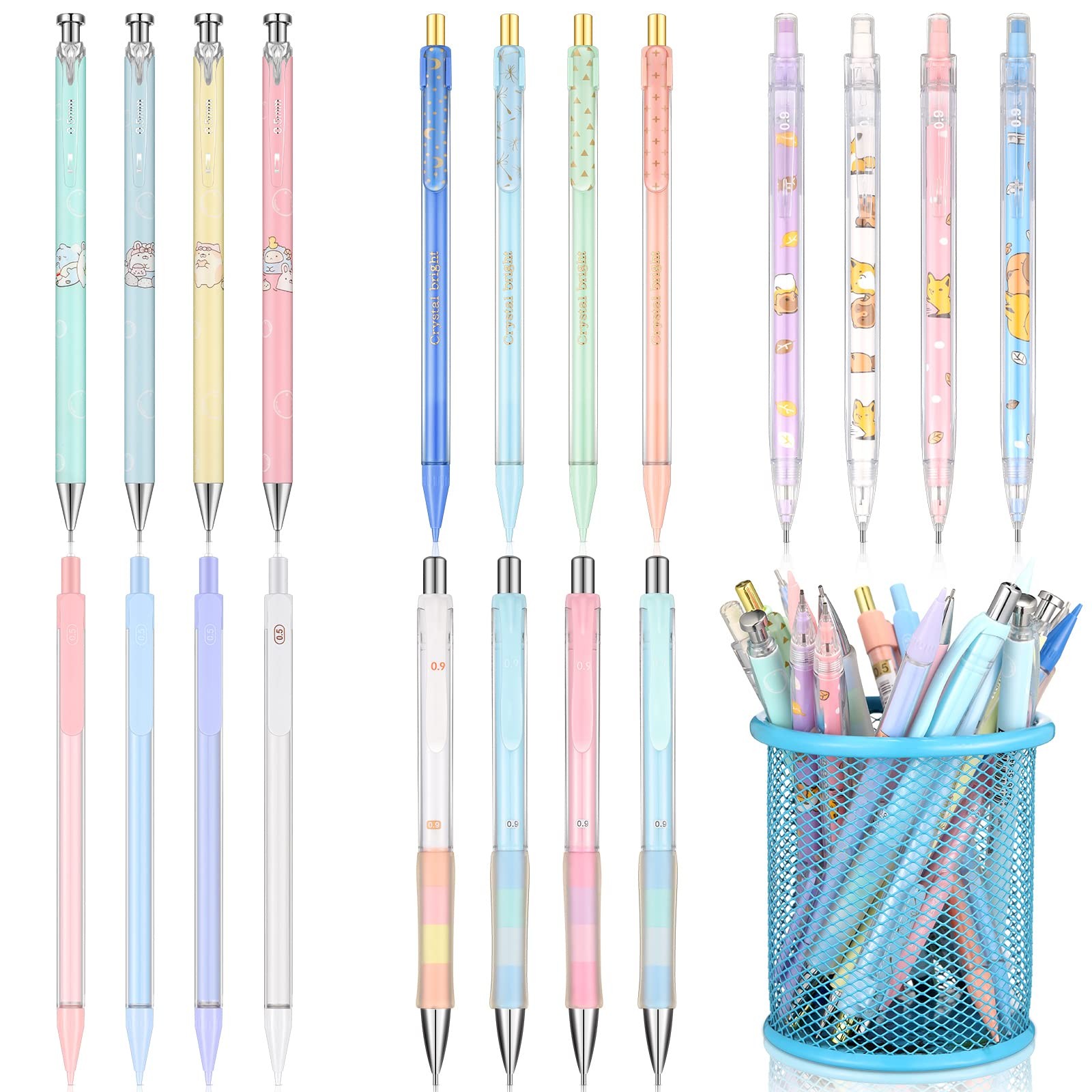 20 Pack Mechanical Pencils Kawaii Stationary Cute Mechanical Pencil Mixed 0.5…