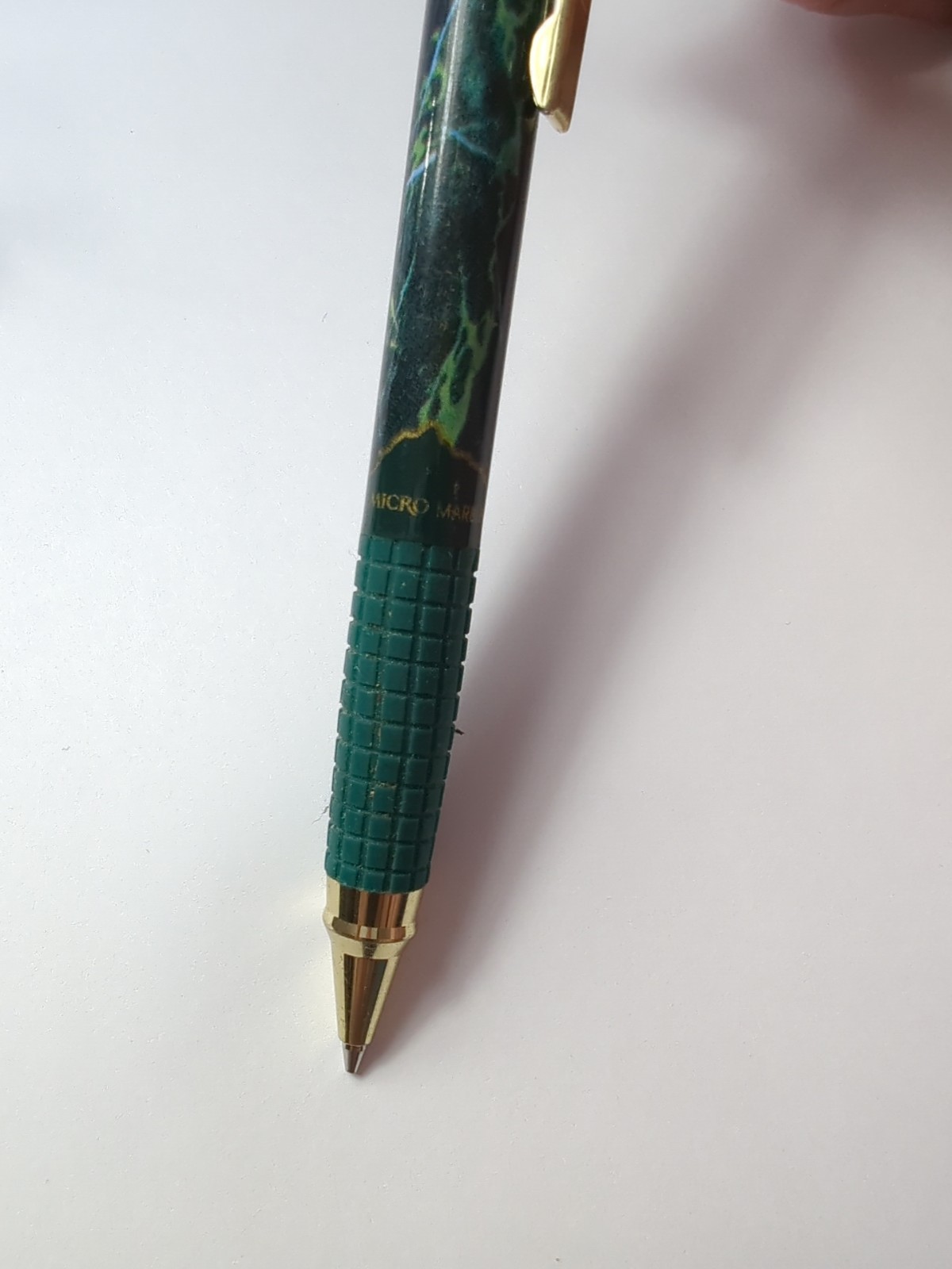 Vintage Micro Marbling Mechanical .5mm Pencil Made in Korea Green