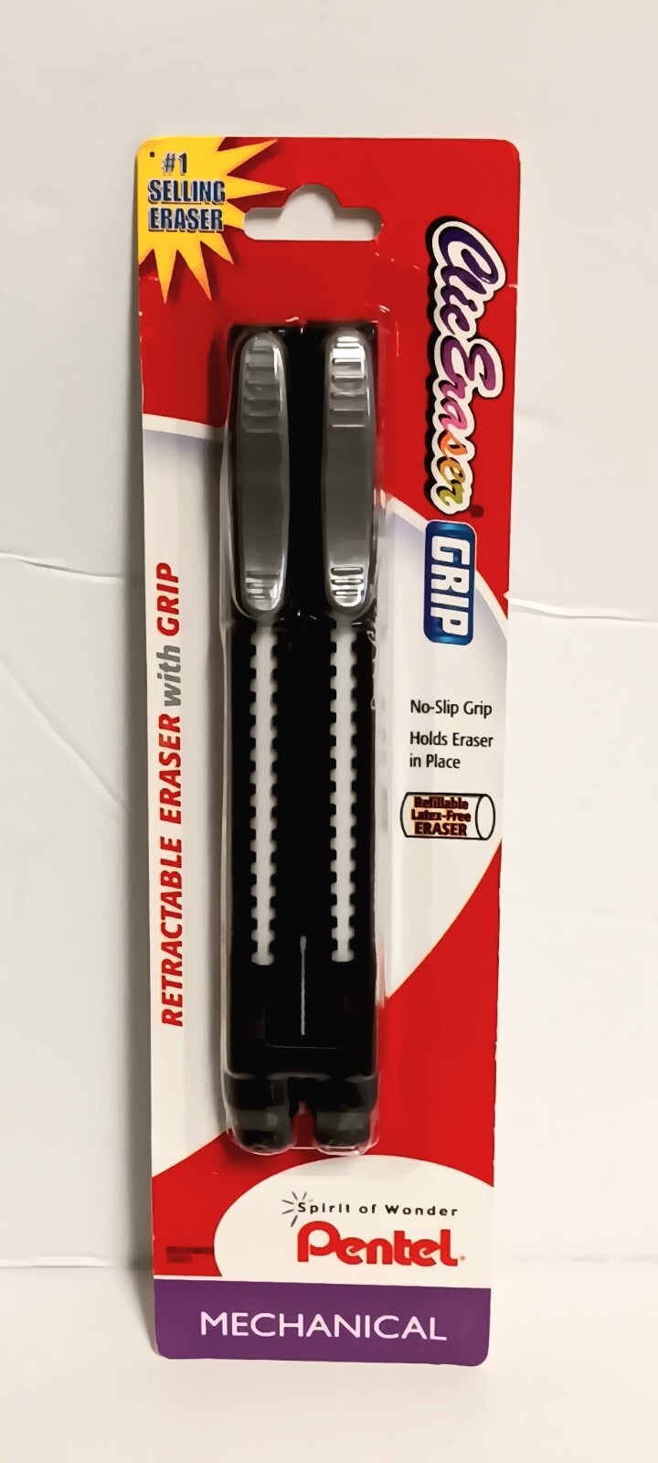 PENTEL 4 Pc Clic Eraser Retract GRIP ZE21 Lead Pencil Latex Free READ NEW OTHER