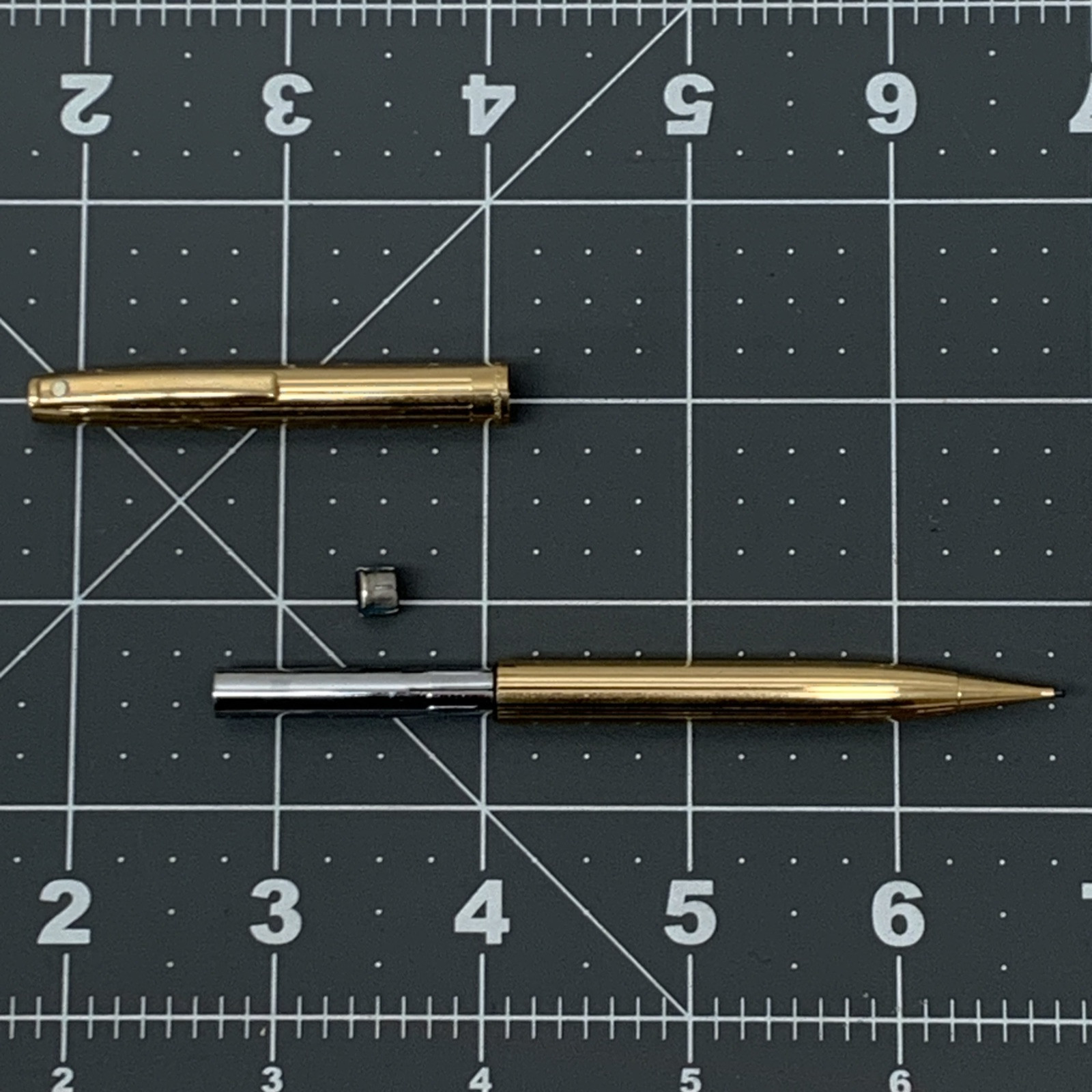 VINTAGE SHEAFFER GOLD FILLED MECHANICAL PENCIL Crown USA RARE * needs Lead