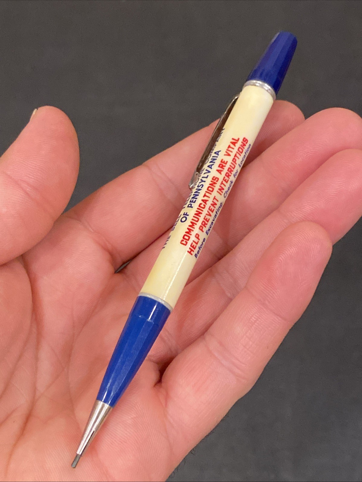 Vtg 1970’s The Bell Telephone Company Of Pennsylvania Durolite Mechanical Pencil