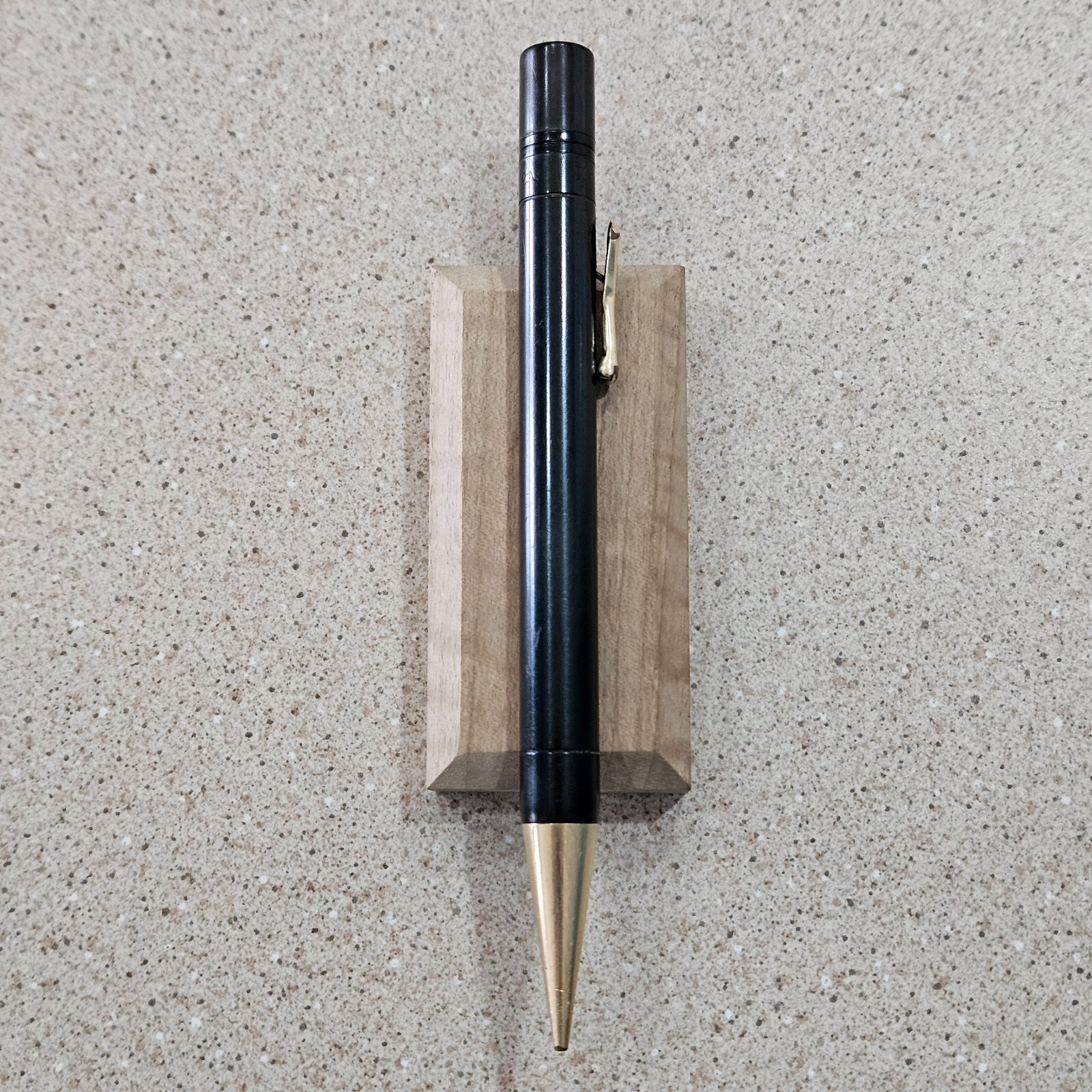 Conklin Endura Black Rings Gold Filled Trim 5.5″ Mechanical Pencil PAT 5-28-18