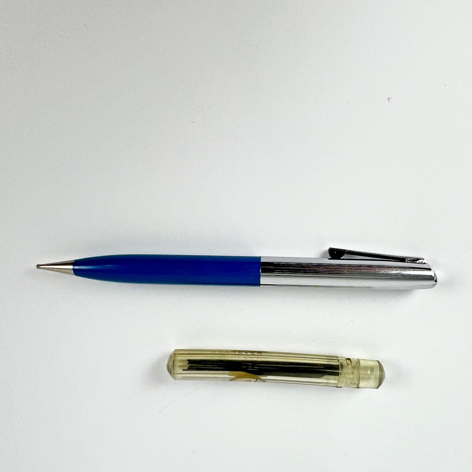 Sheaffer Mechanical Pencil Loose Lot Blue Chrome Top Wearever Leads Refills