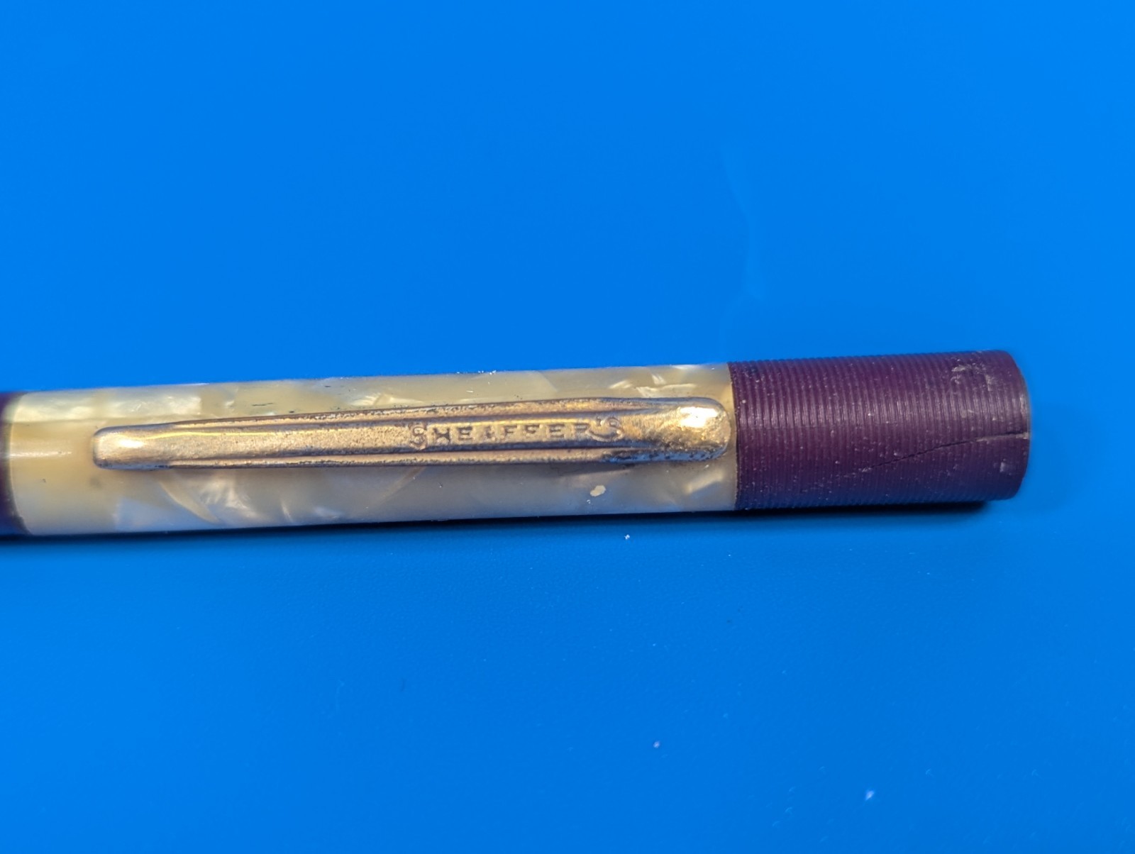 Vintage Sheaffer Fineline Mechanical Pencil Green Pearlescent USA