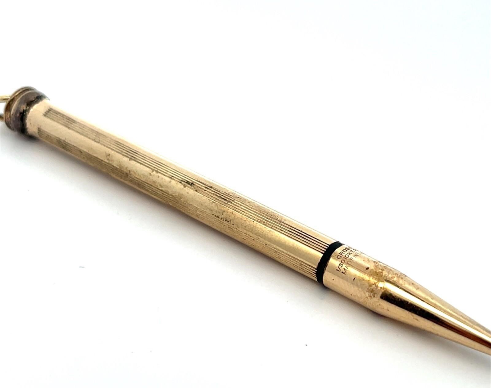 Vintage Cross 1/30 10KT Rolled Gold Plate Mini Mechanical Pencil Made in USA