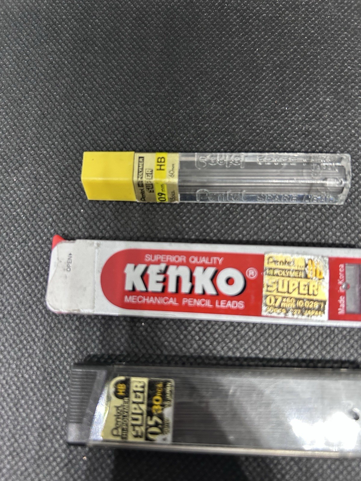 Vintage Mechanical Pencil Lead Lot Pentel Hi-Polymer & Kenko 0.5mm 0.7mm 0.9mm