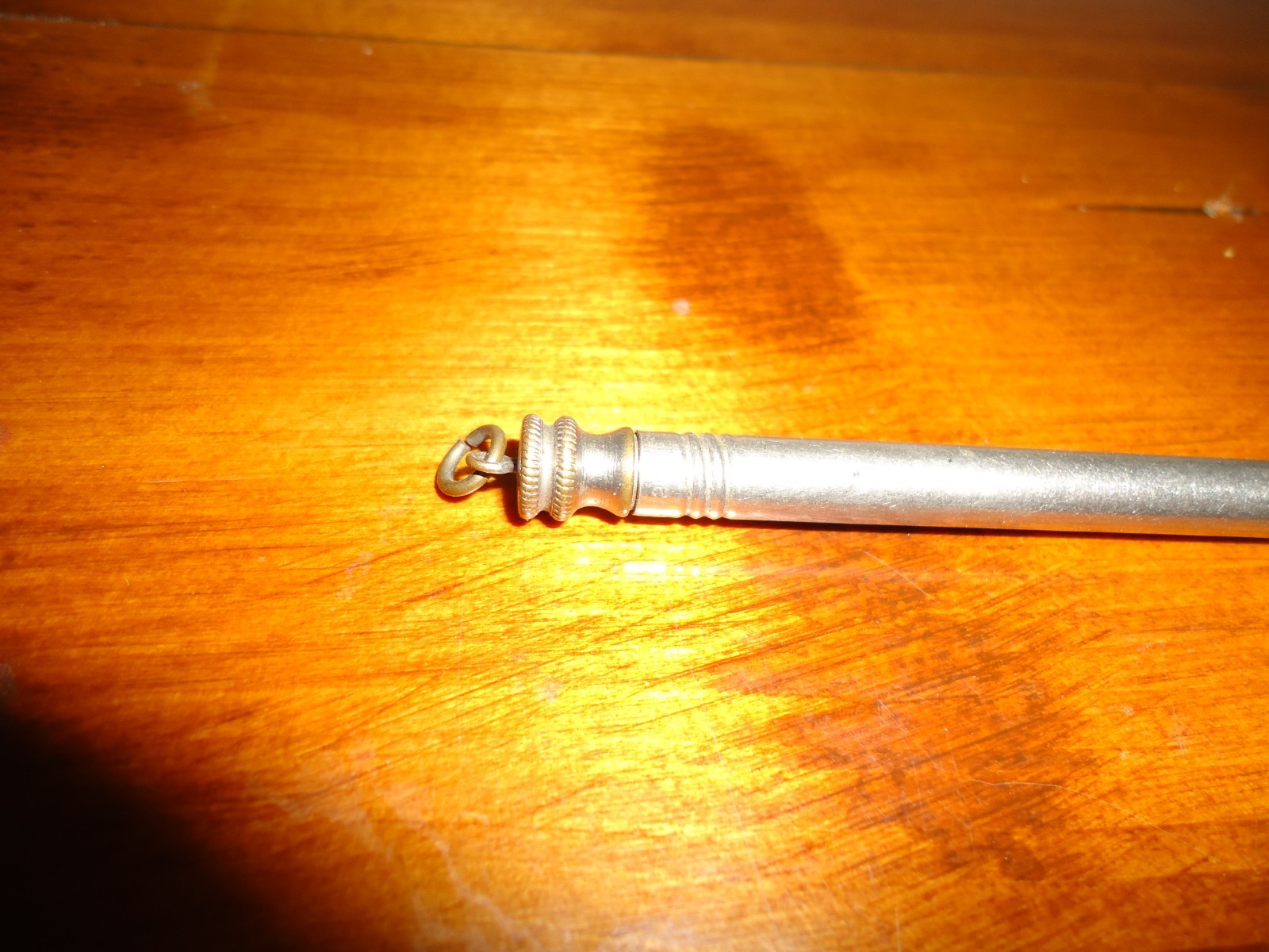 Vintage Unbranded Mechanical 4 ” Pencil Pat Dec 7 1920 Large Lead Silver Tone