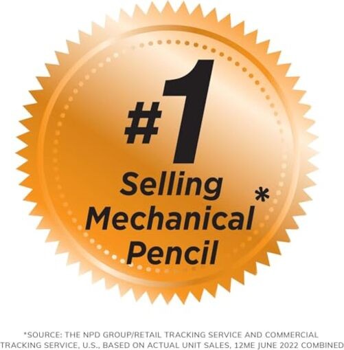 Xtra-Precision Mechanical Pencils with Erasers Barrel, Fine Point Black