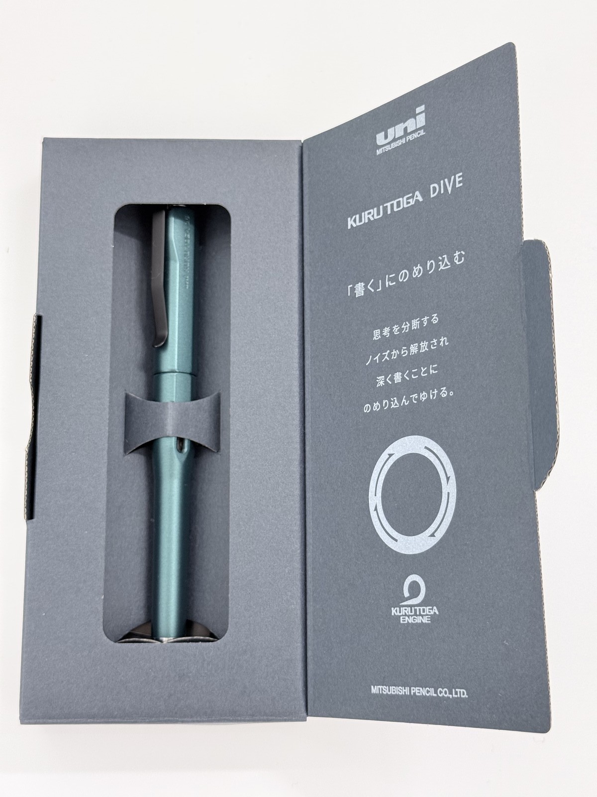 Uni Kuru Toga Dive 0.5mm Mechanical Pencil M5-5000 Dense Green Mitsubishi NEW