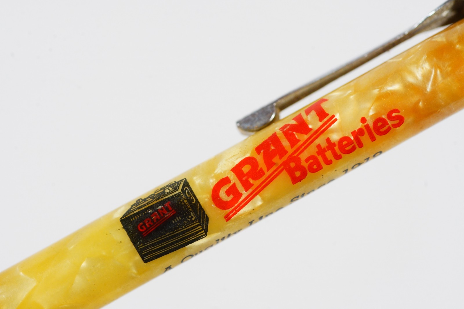 Grant Batteries Vintage Advertising Mechanical Pencil Clark Oil Rockwell City