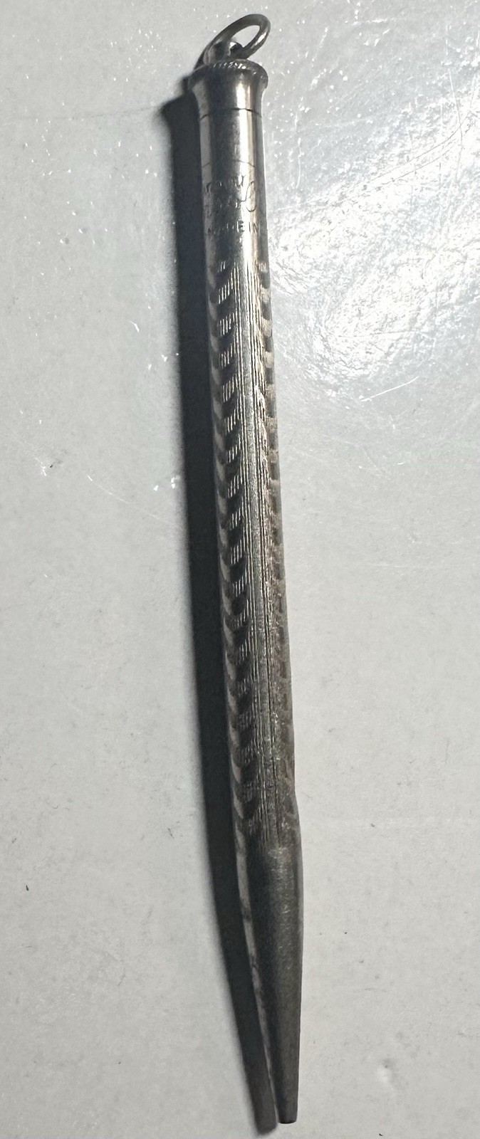 Vintage Ingersoll Redipoint Silver Ring Top Mechanical Pencil 1920s Fob