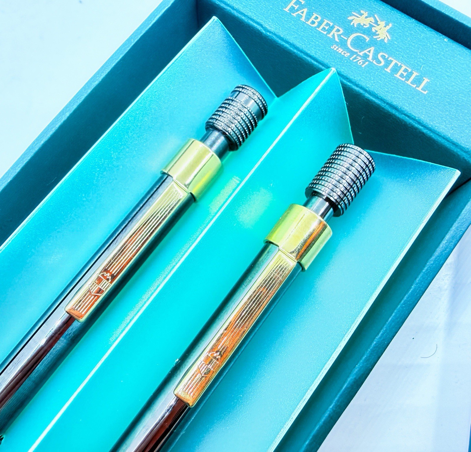 Faber Castell Executive Gold Trim alpha matic Mechanical Pencil & Ballpoint Pen