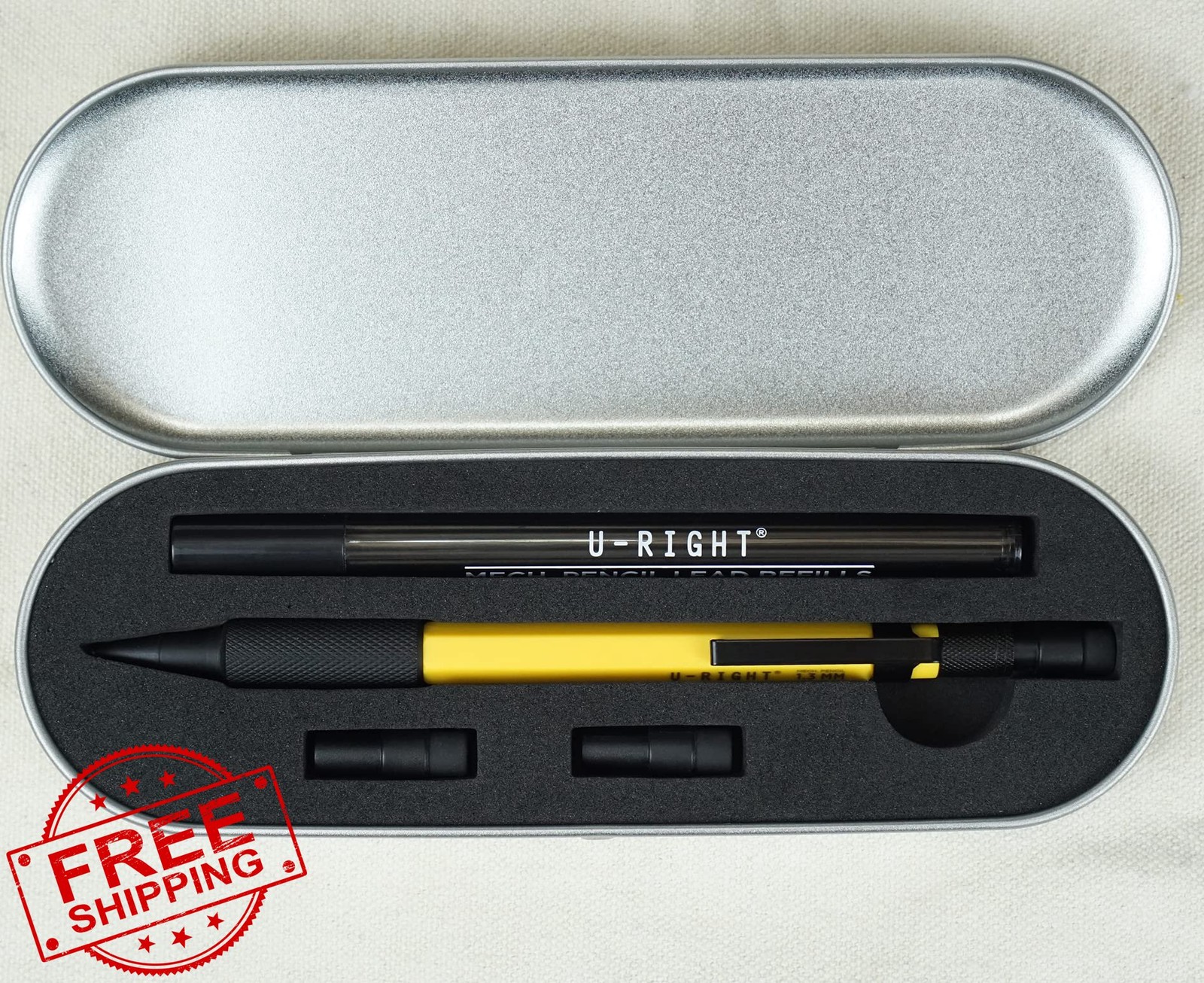 U-RIGHT Mechanical Pencil Yellow 1.3mm