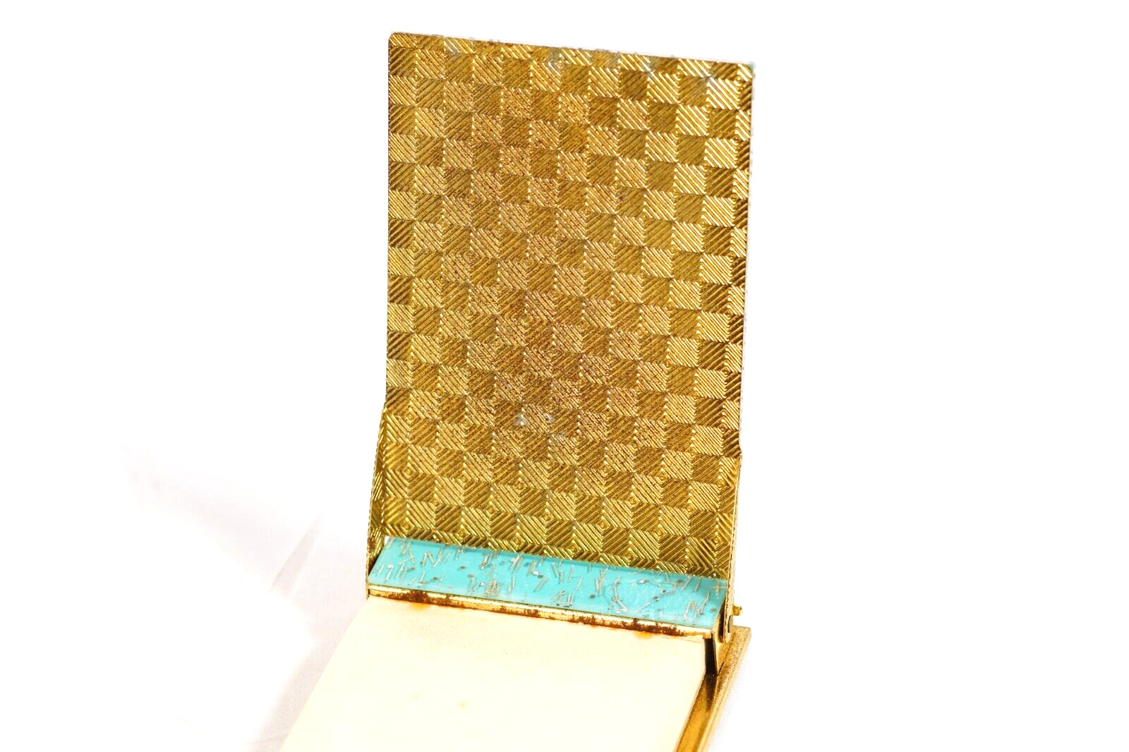 1950s Stik Mechanical Pencil & Rare Mini Acrylic Glitter Folder Writing Pad