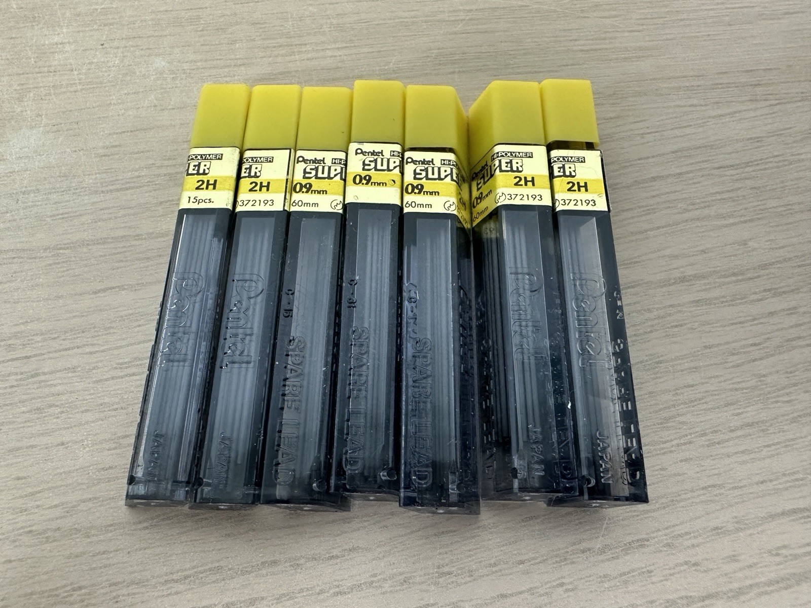 Vintage Pentel Super Refill Leads 0 .5mm 2H 0.020” Ultra Fine & 0.9mm 2H 0.036”