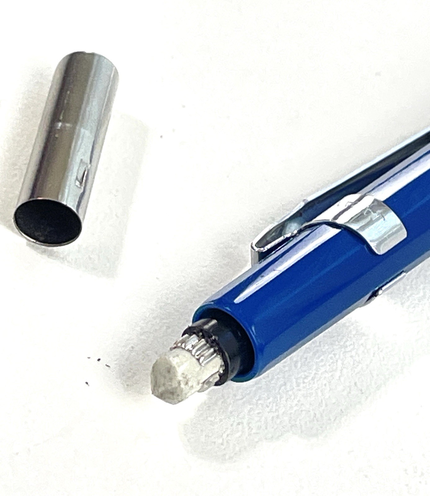 Vintage Pentel PS315 0.5mm Mechanical Pencil Japan Blue w/Lead Refills
