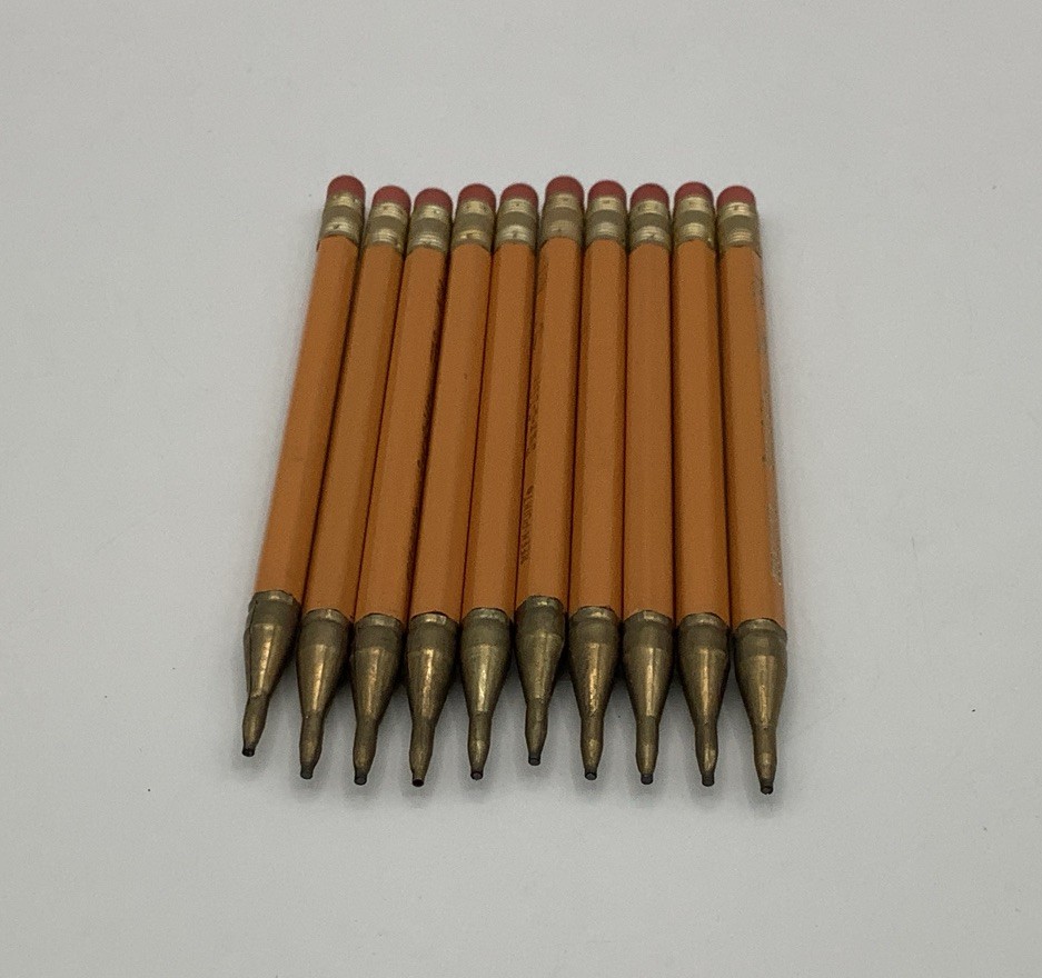 Lot of 10 Vtg Keen Point Dur-O-Lite 5 1/2″ Wooden Mechanical Pencils 30S No. 1