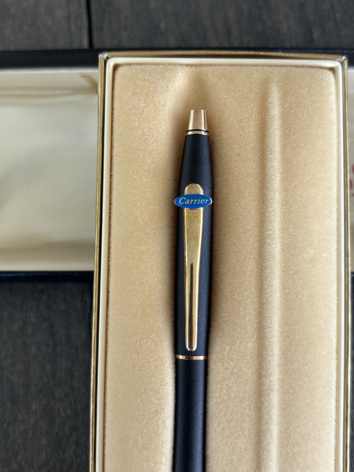 Cross Classic Black 2503 Carrier Advertising (stick on) Pencil In Box NOS 1982