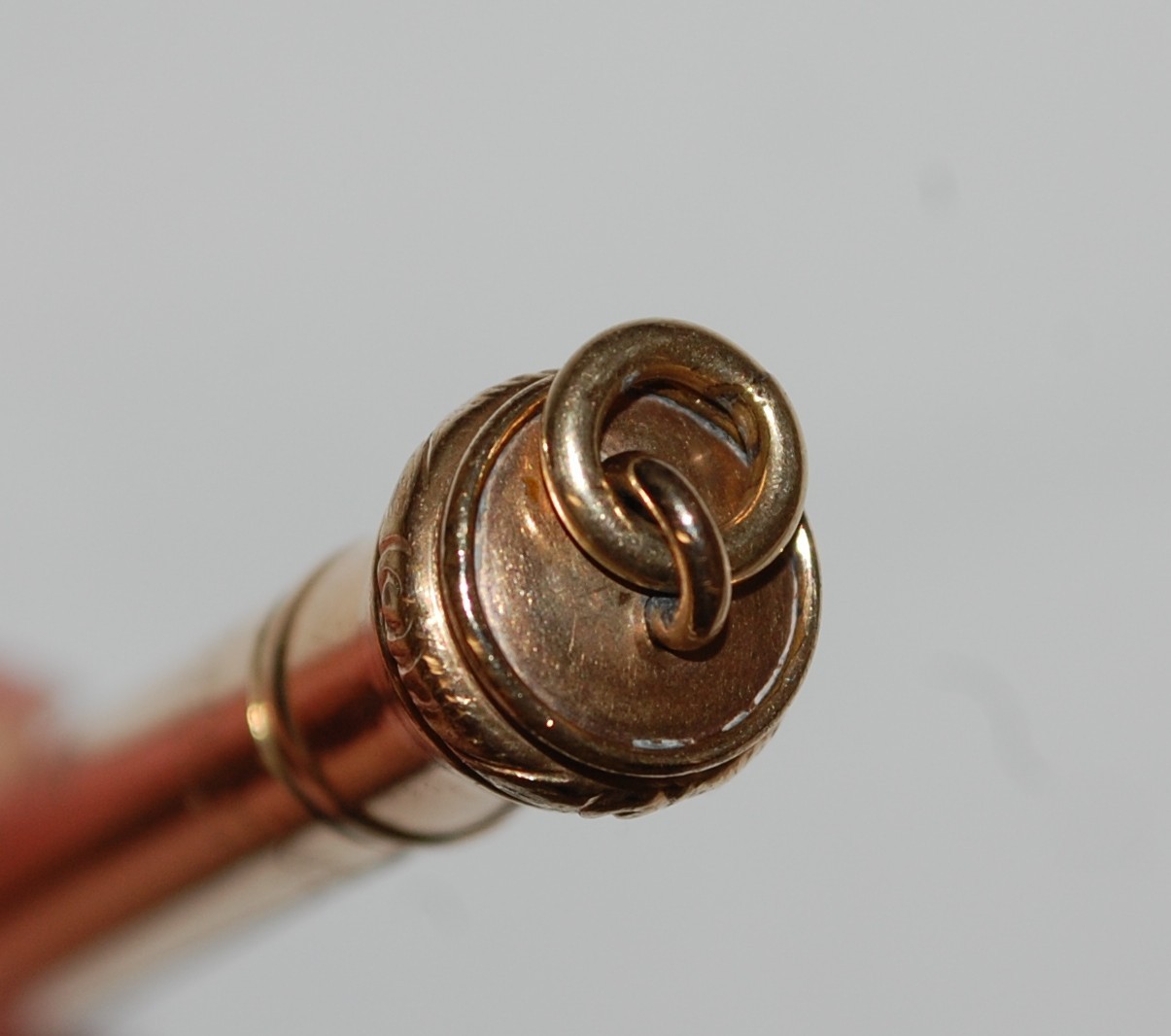 WAHL EVERSHARP Gold Filled Pencil Smooth Sides Engraved Needs Lead Preowned