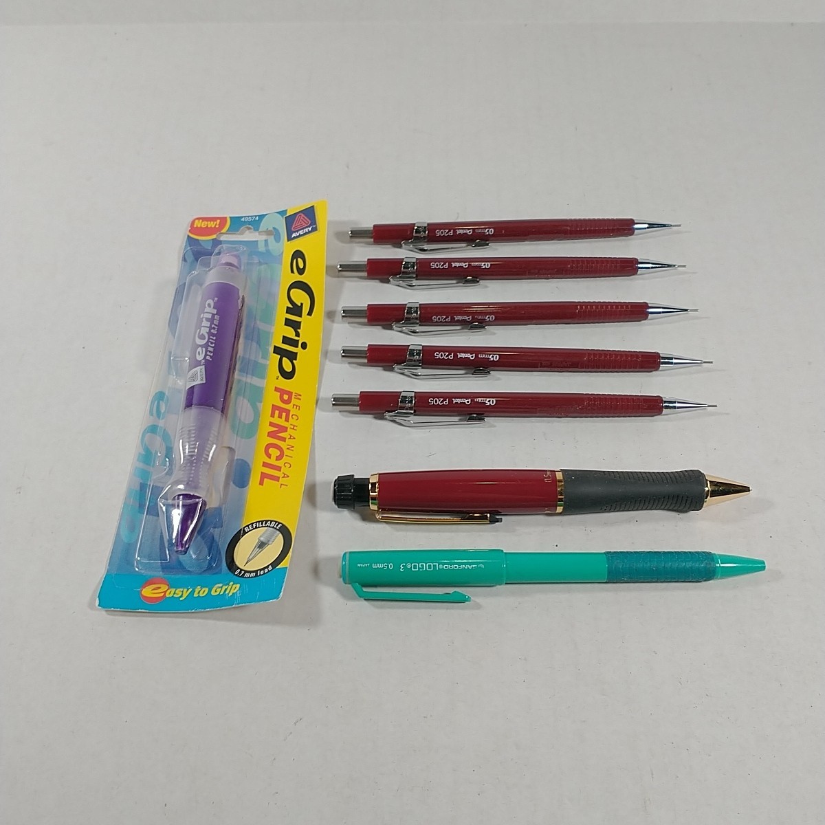 Pentel Mechanical Pencils Lot of 5 P205 + 2 Sanford & 1 Avery Lot Of 8 Japan