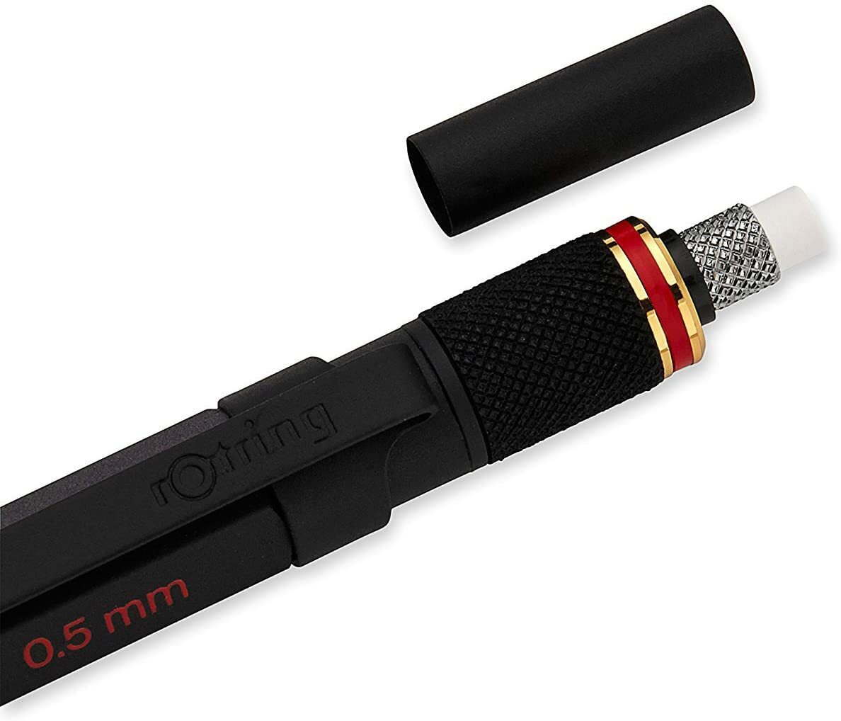 rOtring 1900181 800+ Mechanical Pencil and Touchscreen Stylus, 0.5 mm, Blac