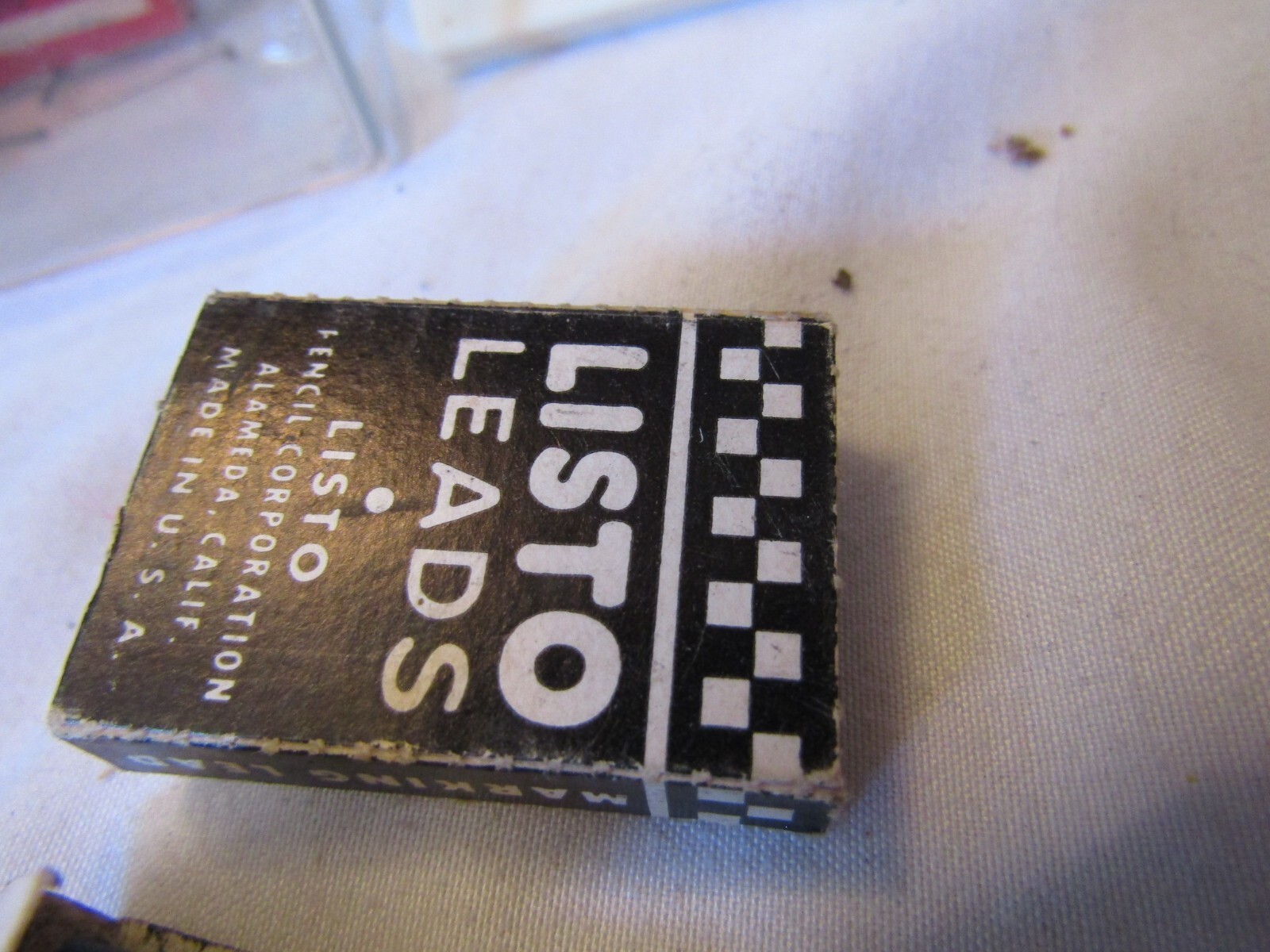 Vintage .162 pencil leads Listo 5 in box Excello 1.5 in box