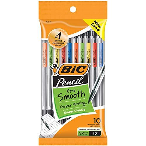 Xtra-Life Mechanical Pencil, Clear Barrel, Medium Point (), 10 1 Pack 0.7mm