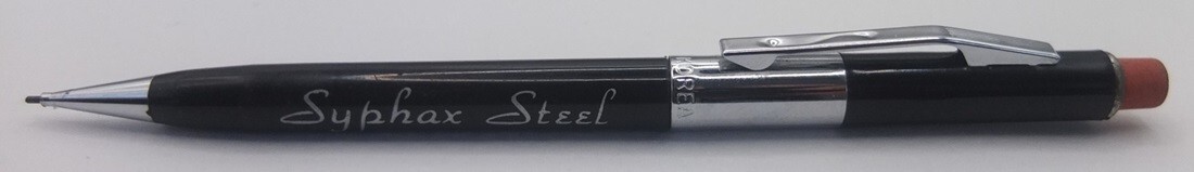 vintage SCRIPTO P360 0.9mm lead pencil c.1975—steel company promo—very good cond
