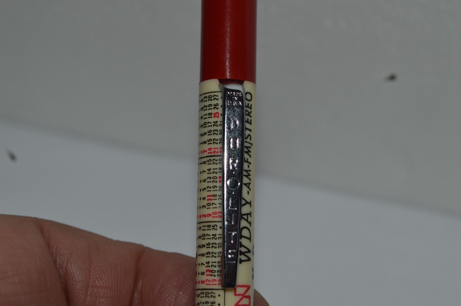 DUROLITE Mechanical Pencil 1984 Calendar Year WDAY-WDAZ TV Promo Near Mint Cond