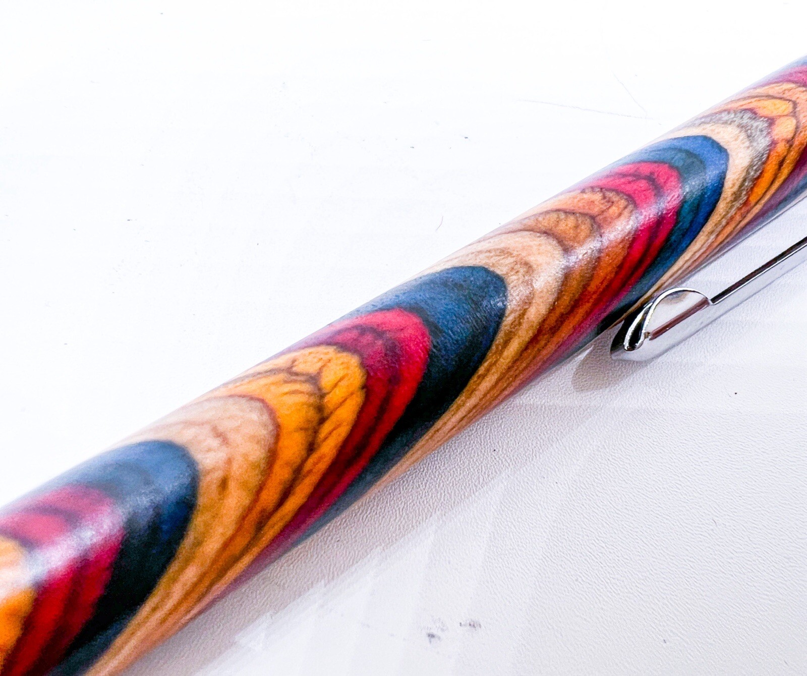 NEW Natural WOOD Rainbow Color MECHANICAL PENCIL 0.5mm Push Drafting