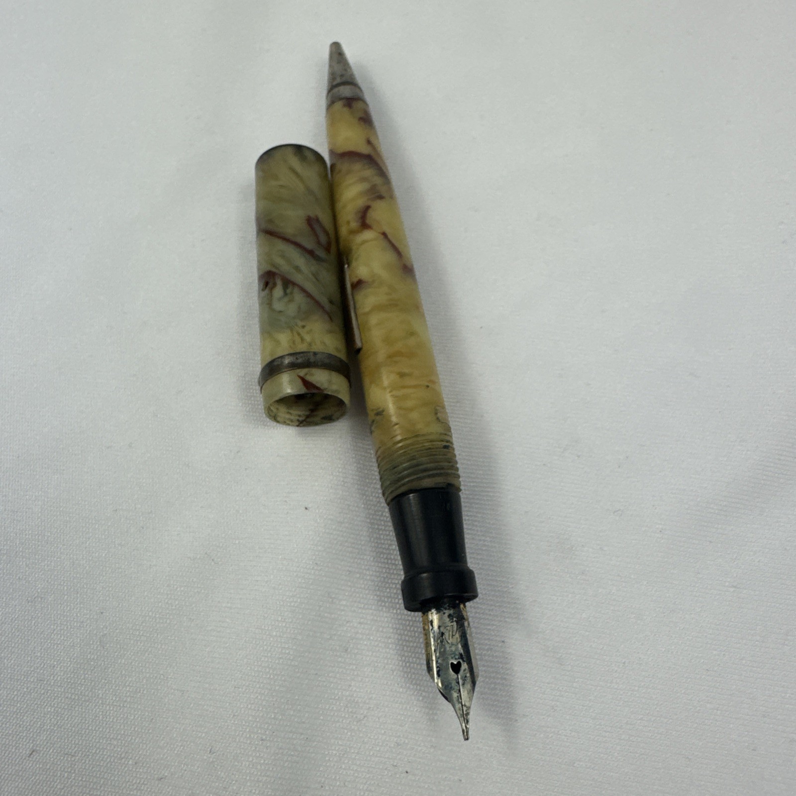 Vintage Mechanical & Fountain Pen Marbeled Rare Writing Instrument