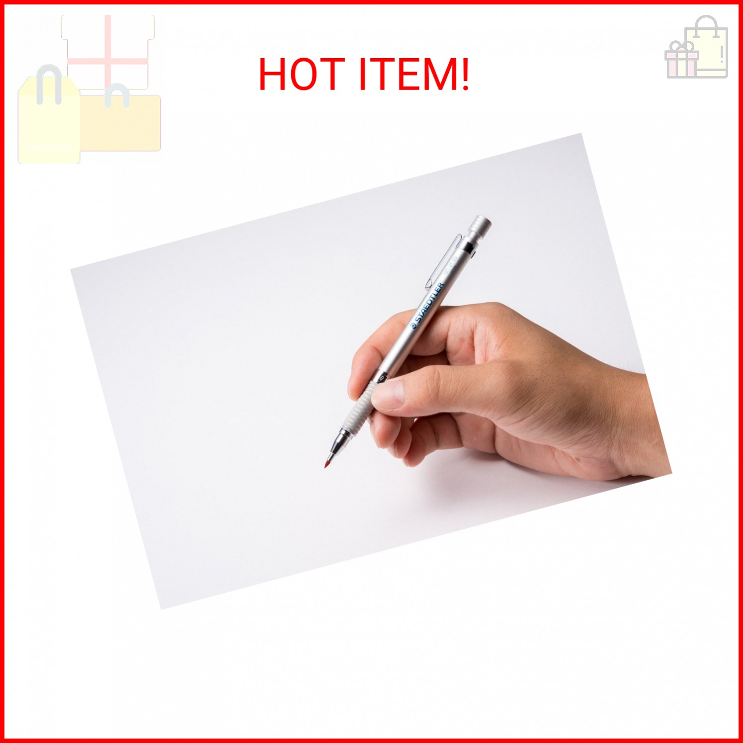 Staedtler Mars Carbon Lead, 2mm, Red, 12 Lead