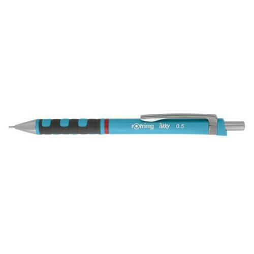 Rotring Tikky Mechanical Pencils 0.5 Light Blue Rubber Grip 2007253 12 Pencils