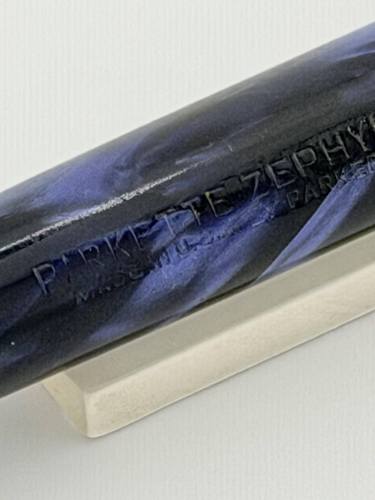 Vintage PARKETTE Made By Parker Mechanical Pencil Marble Blue Super Rare