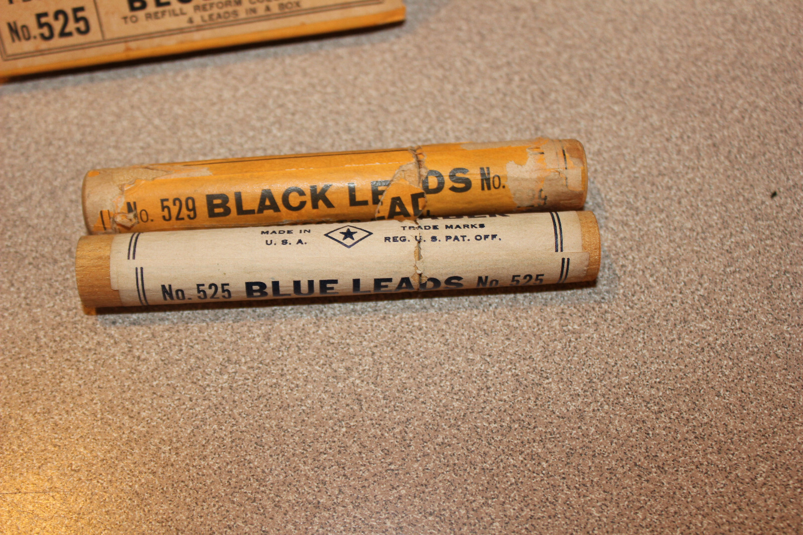 NOS Vintage EBERHARD FABER “Reform” Mechanical Marking Pencil Leads Blue & Black