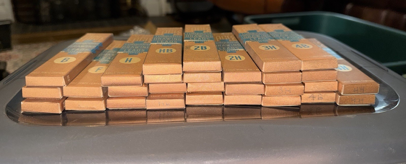 29 Packs EAGLE Turquoise Drawing Leads H, HB, 2B, 2H & More