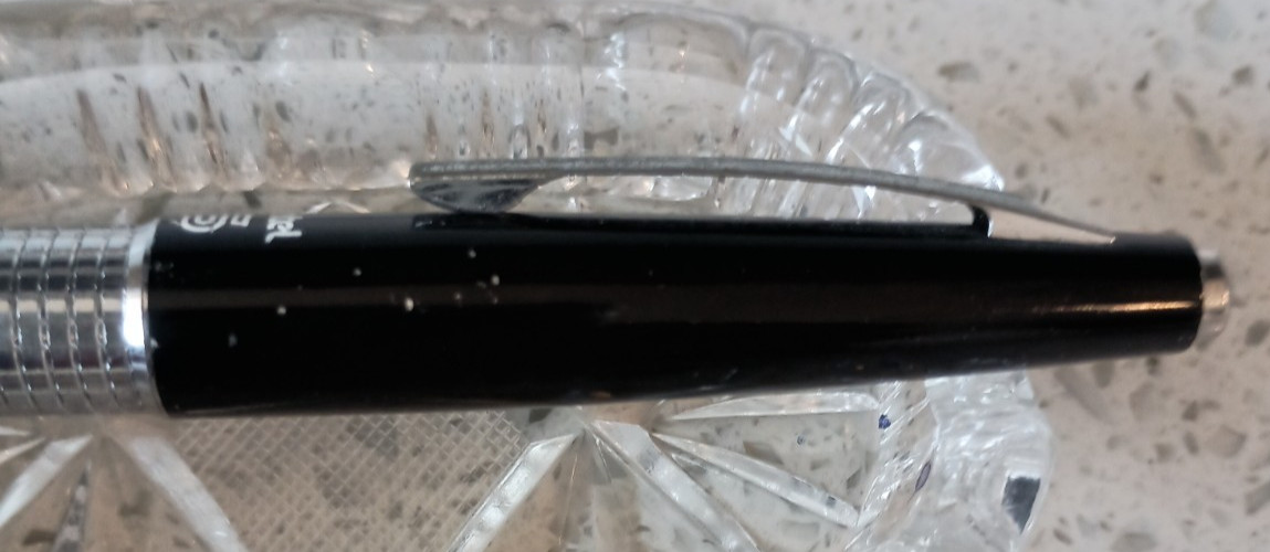 Vintage Pentel 5 Sharp Kerry Capped Mechanical Pencil 0.5mm Black Silver Japan