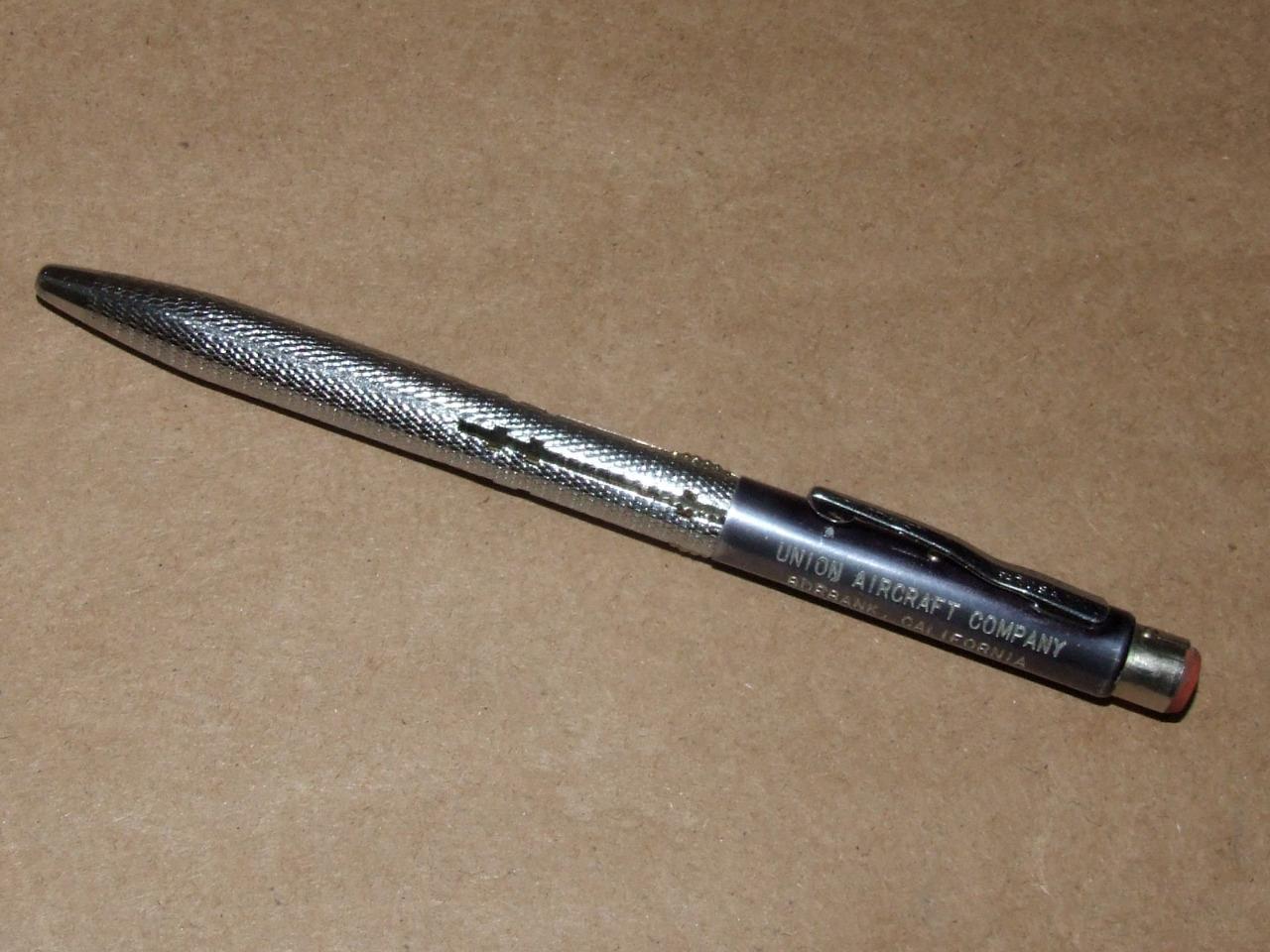 Vintage Textured Steel Norma 4 Color Mechanical Pencil Union Aircraft