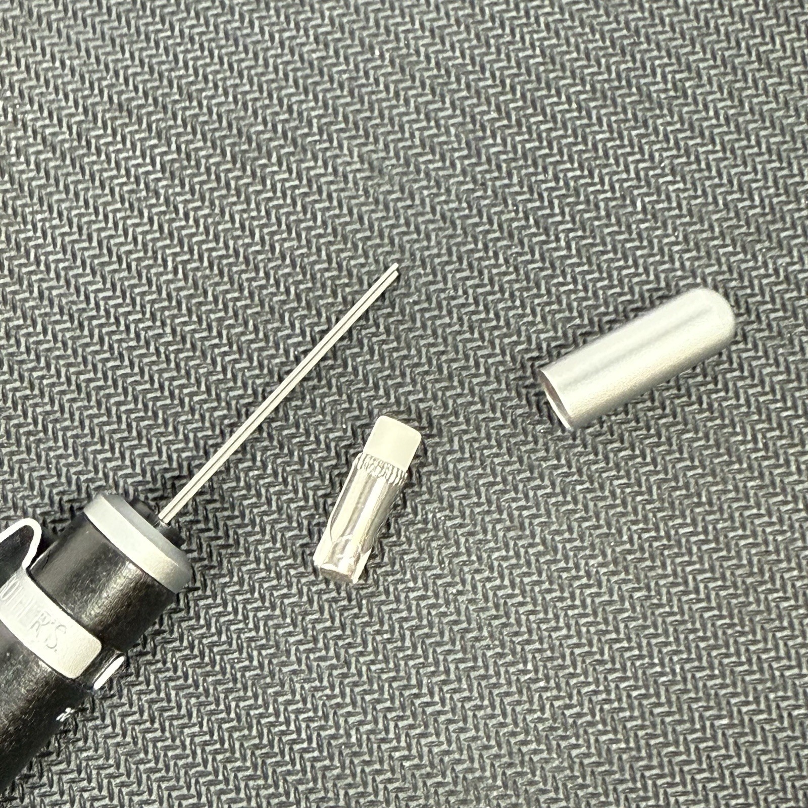 A.G.Spalding & Bros Silver & Black Wood Mechanical Pencil 0.5mm RF Japan RARE