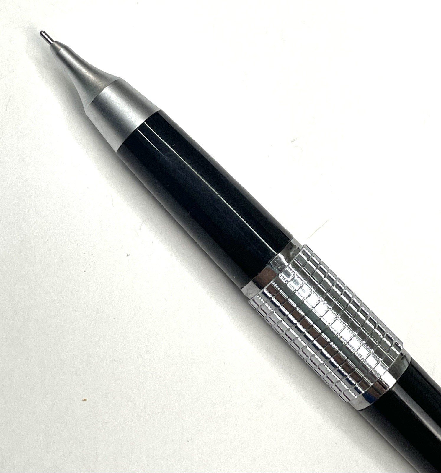Pentel KERRY P1035 0.5mm Mechanical Pencil Black & Silver Japan