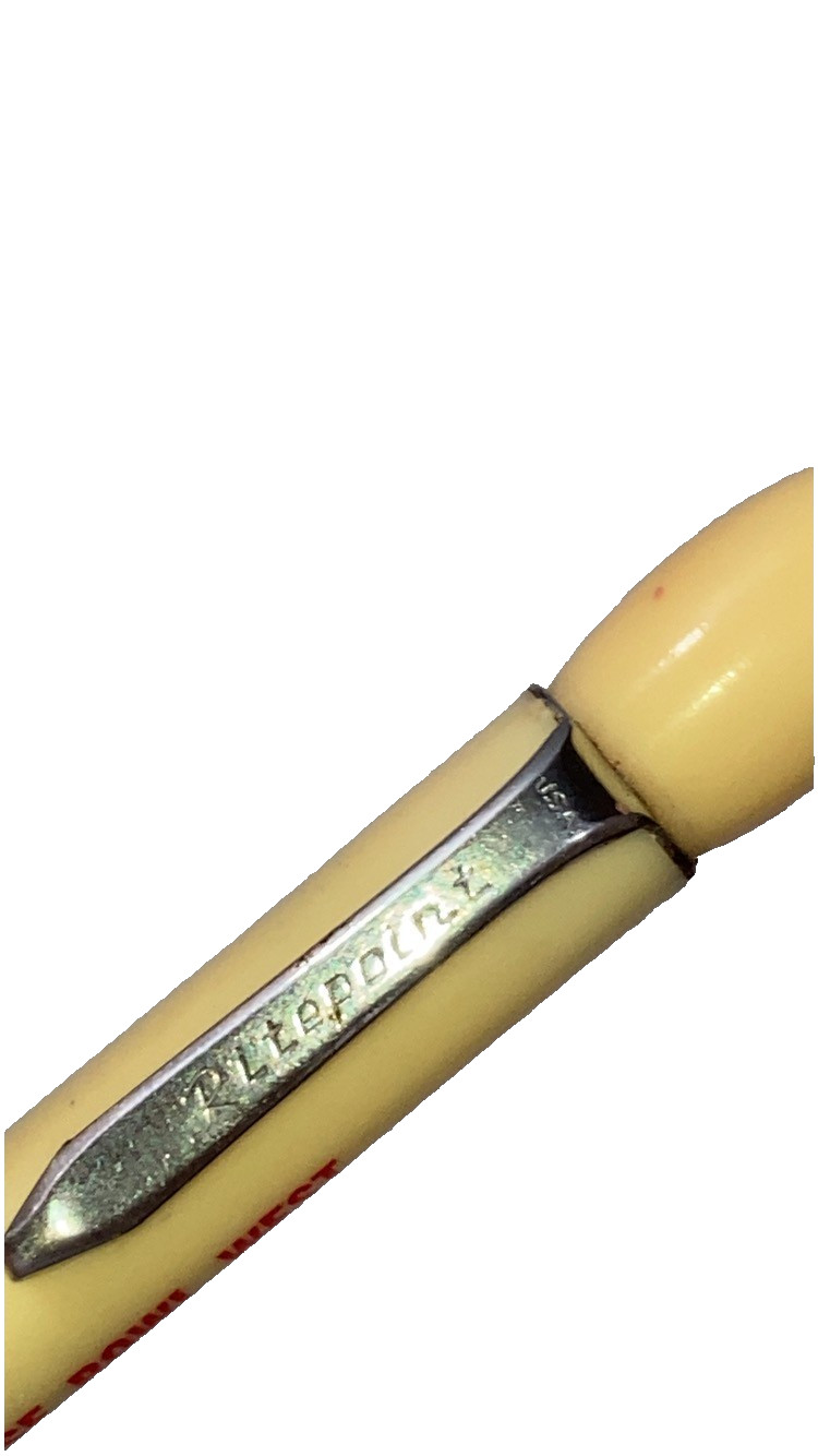 Vintage Rite Point Mechanical Pencil Figural Bowling Pin Top Wichita Kansas