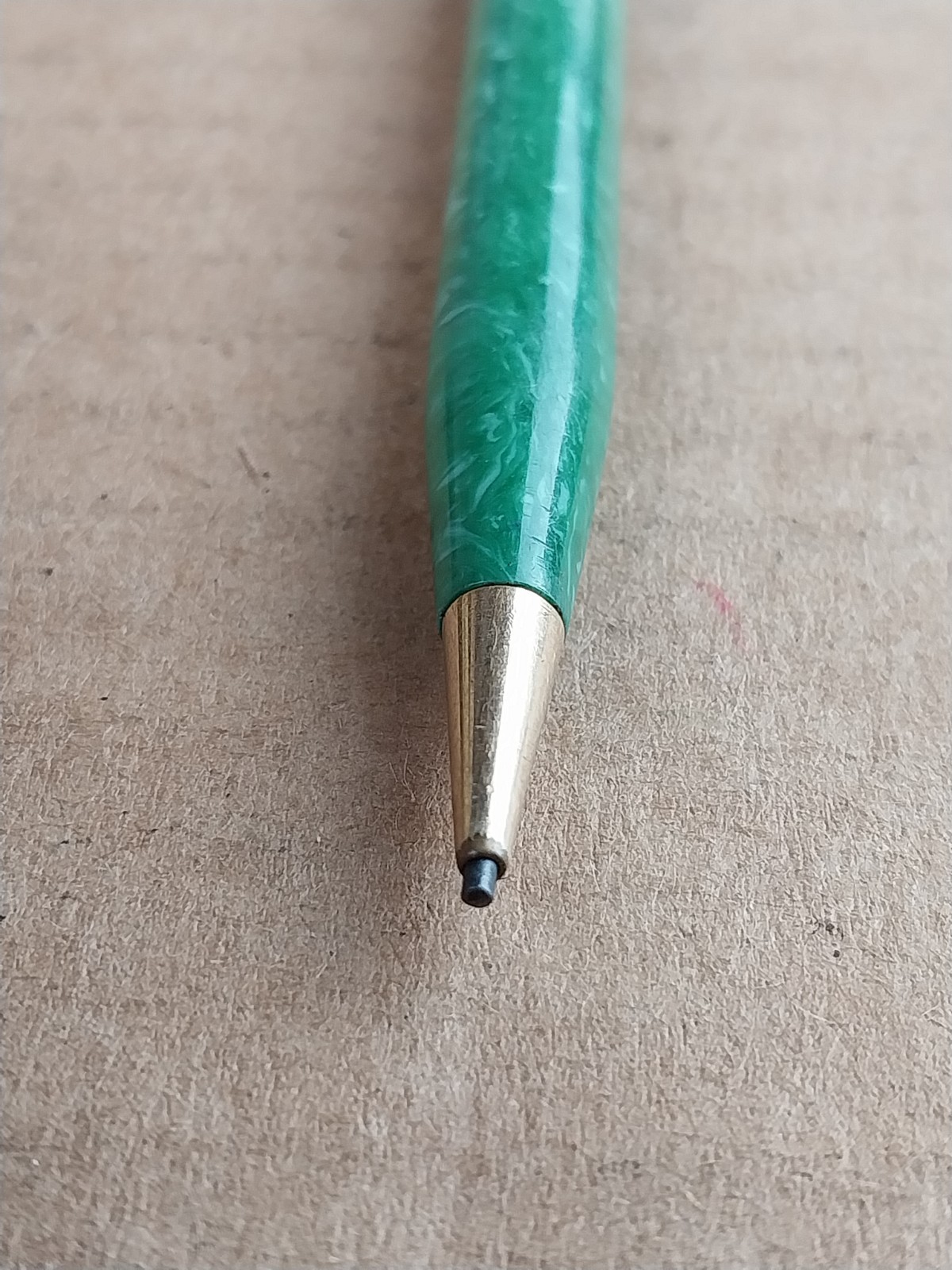 1920s Sheaffer’s Jade Green Life Time Mechanical Pencil Gold Trim Works