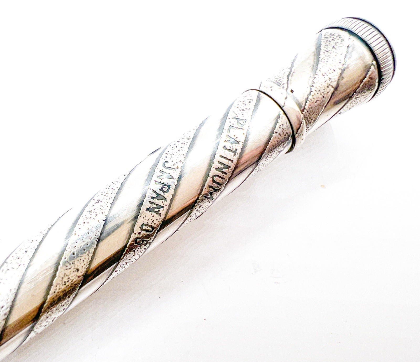 Platinum Twist Click Reproduce Hayakawa Mechanical Pencil Silver 0.5 MM With Box