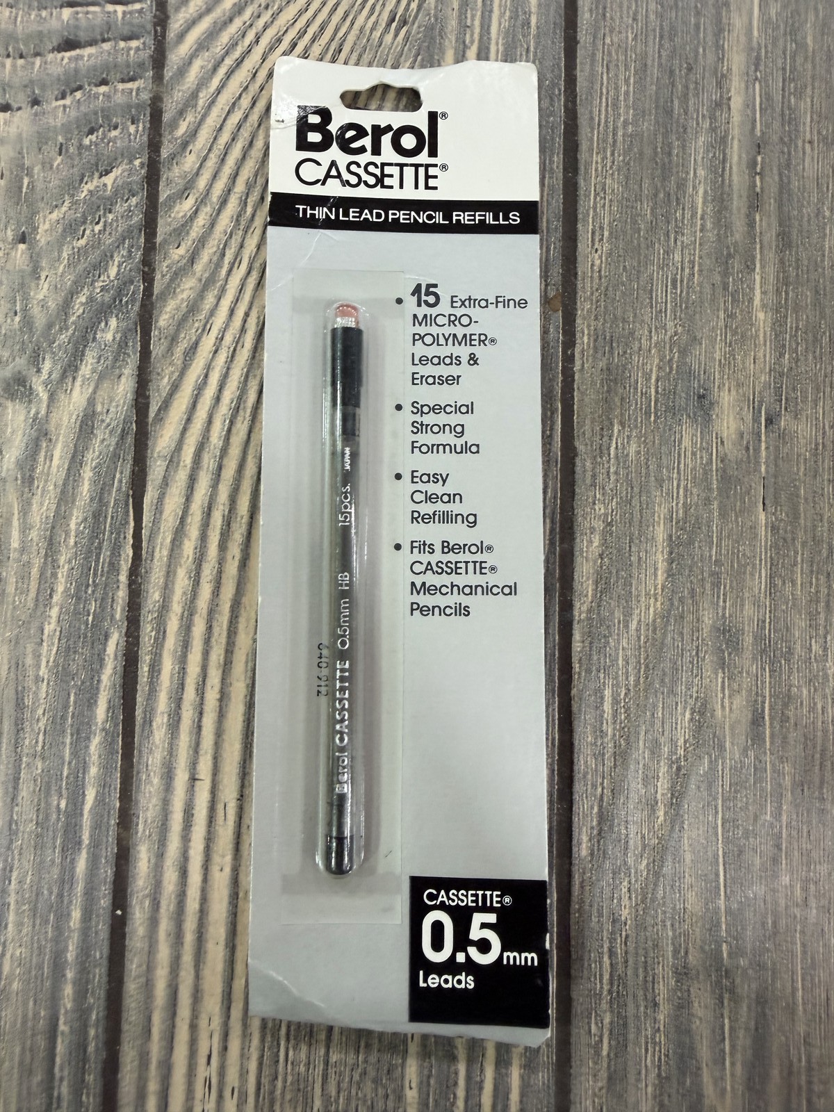 Vintage Berol CASSETTE 0.5mm H8 Micro-Polymer Mechanical Pencil Lead Refills