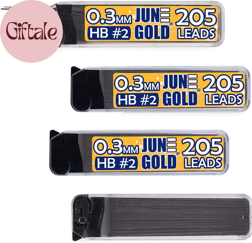 820 Pieces, 0.3 Mm HB #2 Lead Refills, 205 Pieces per Dispenser, Extra Fine Thic