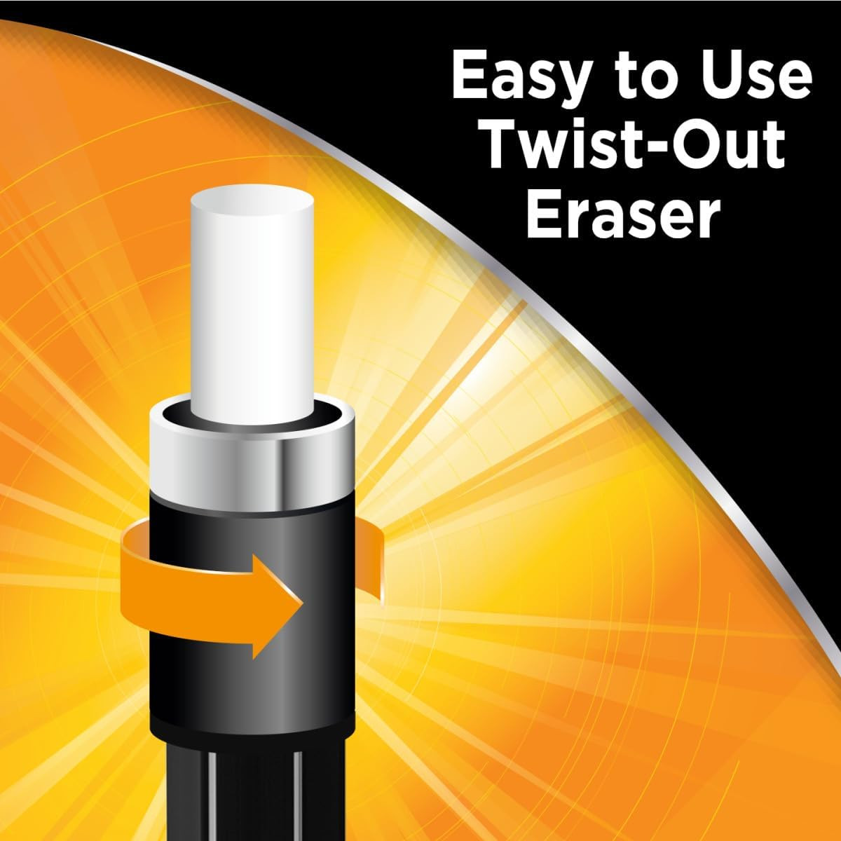 BIC Break Resistant Pro with Shock-Absorption and Twist-Up Eraser, Mechanical Pe