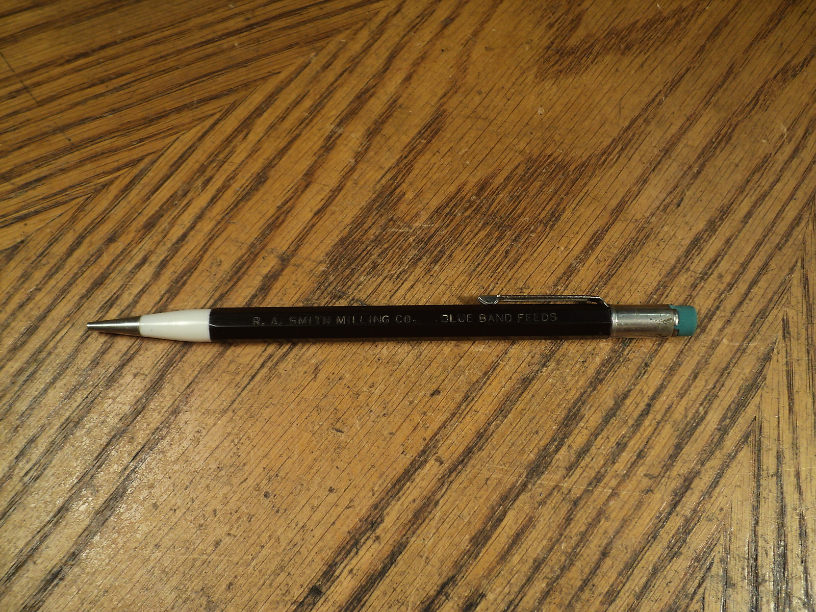 Vintage Autopoint Mechanical Pencil Smith Milling Co Blue Band Feeds