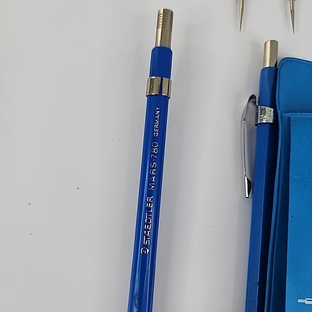 Staedtler Mars 780 Mechanical Pencil Lead Holder 2mm W/ Case Lietz Draft Germany